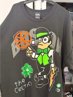 Bala Black Kids Tee with Green & Orange Graphic